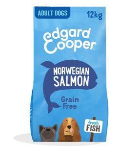 Foto Edgard & Cooper Adult Salmone Norvegese Fresco con Barbabietola, Mela, Mango e Ribes Nero da 12 Kg