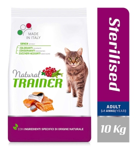 Foto Natural Trainer - Sterilised Adult con Salmone da 10 Kg