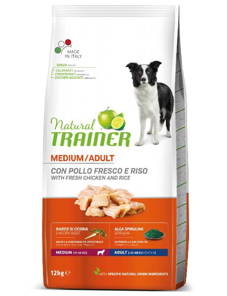 Foto Natural Trainer - Adult Medium con Pollo e Riso da 12 Kg
