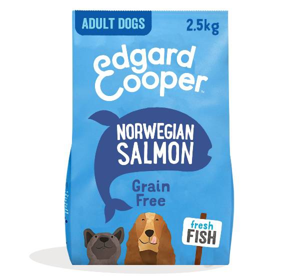 Foto Edgard & Cooper Adult Salmone Norvegese Fresco con Barbabietola, Mela, Mango e Ribes Nero da 2.5 Kg