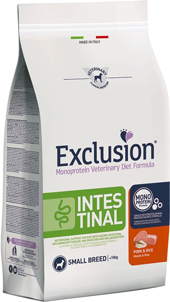 Foto Exclusion - Diet Intestinal Adult Small al Maiale e Riso da 7 Kg