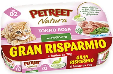 Foto Petreet - Tonno Rosa con Fagiolini da 6x70g