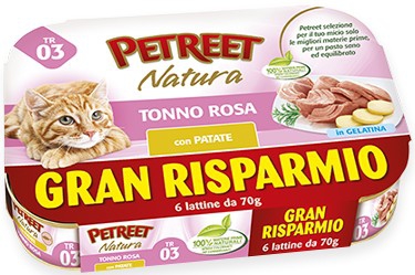 Foto Petreet - Tonno Rosa con Carote da 6x70g