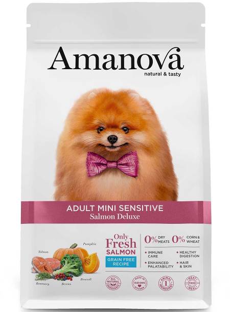 Foto Amanova - Adult Mini Sensitive Salmon Deluxe da 7 Kg
