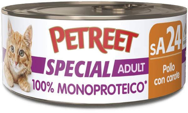 Foto Petreet - 100% Monoproteico Tonno con Carote da 60g SCAD. RAVVICINATA 09/25 -53%