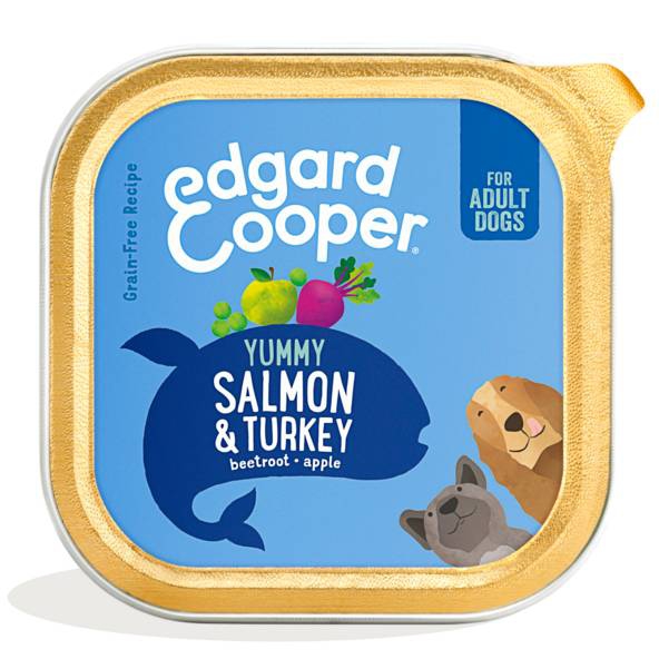 Foto Edgard & Cooper Salmone e Tacchino MULTIPACK da 11 x 150 g
