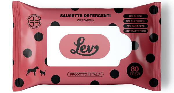 Foto Lev - Salviette alla Clorexidina da 80pz (formato maxi equivale a due da 40)