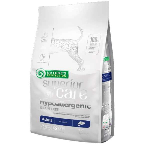Foto Nature's Protection Superior Care - Hypoallergenic Dog Grain Free Adult All Breeds Salmone 1,5 Kg