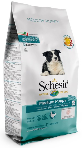 Foto Schesir - Medium Puppy al Pollo 12 Kg