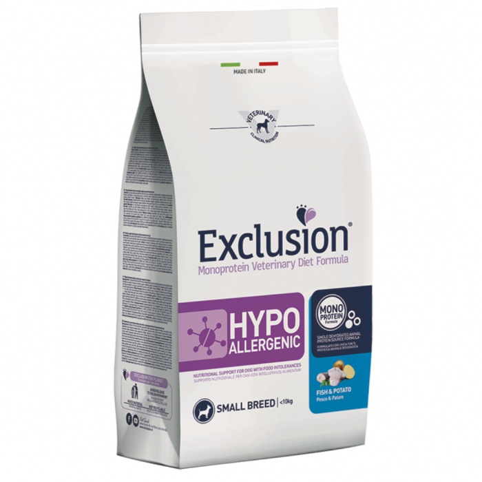 Foto Exclusion - Diet Hypoallergenic Small con Pesce e Patate da 2 kg 