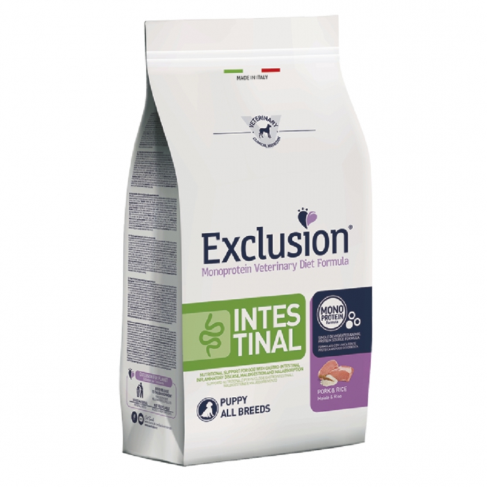 Foto Exclusion - Diet Intestinal Puppy con Maiale e Riso All Breeds da 2 kg 