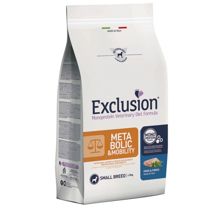 Foto Exclusion - Diet Metabolic Mobility Small con Maiale e Fibre da 7 kg