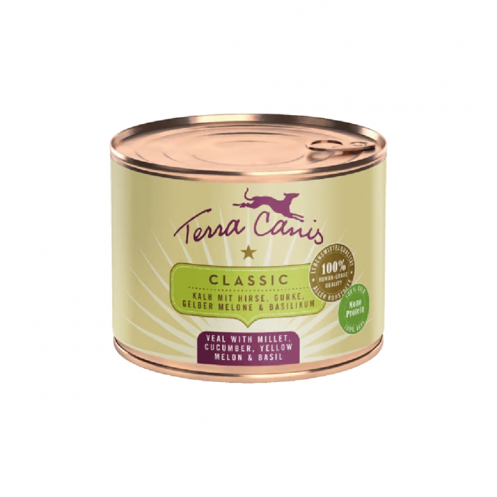 Foto Terra Canis - Classic al Vitello con Miglio, Cetriolo, Melone Giallo e Basilico da 200gr