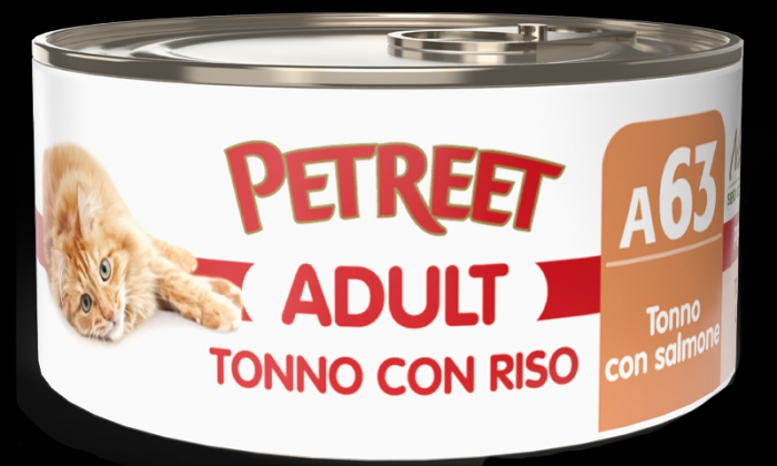 Foto Petreet - A63 Tortino Tonno e Riso, con Salmone da 85g SCAD. RAVVICINATA 01/26 -59%