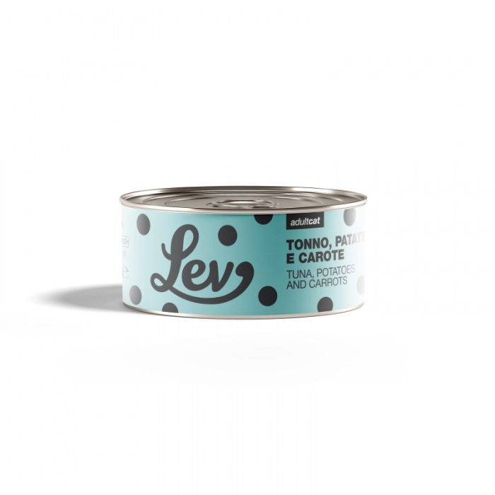Foto Lev Cat - Lattina al Tonno, Carote e Patate da 140g